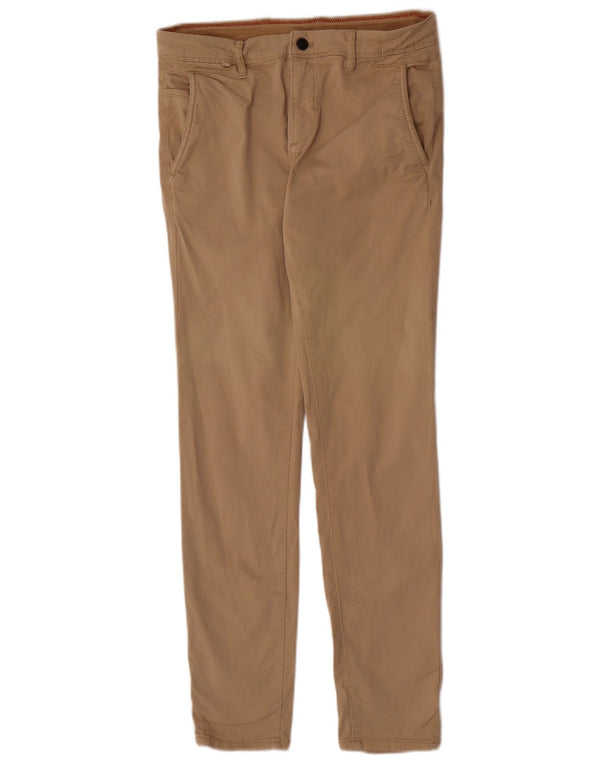 Spodnie męskie Zara Skinny Chino EU 38 Small W30 L31 Brązowe