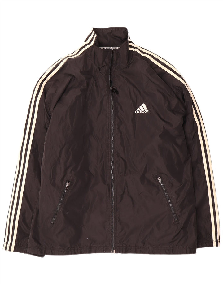 Męska kurtka dresowa Adidas UK 44/46, duża, czarna nylonowa