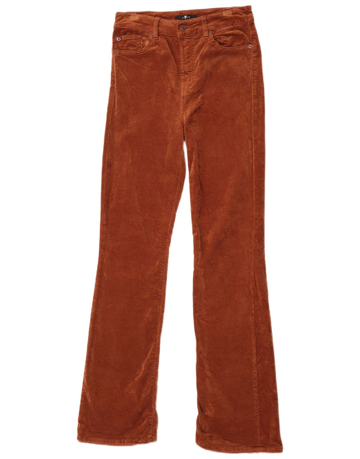 Damskie spodnie typu bootcut 7 For All Mankind W28 L32 brązowe