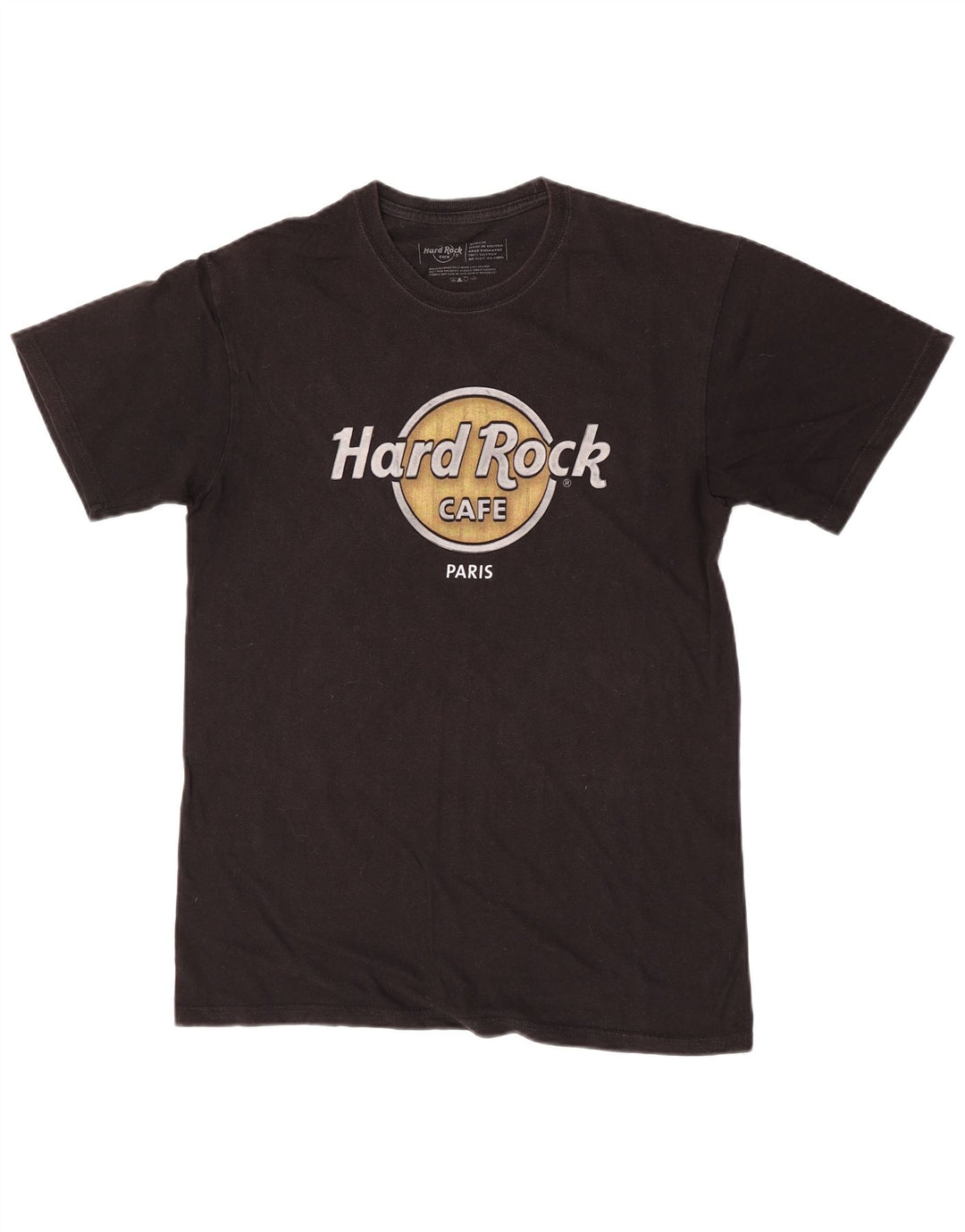 Męska koszulka z grafiką Hard Rock Cafe Paris, średnia, czarna bawełna