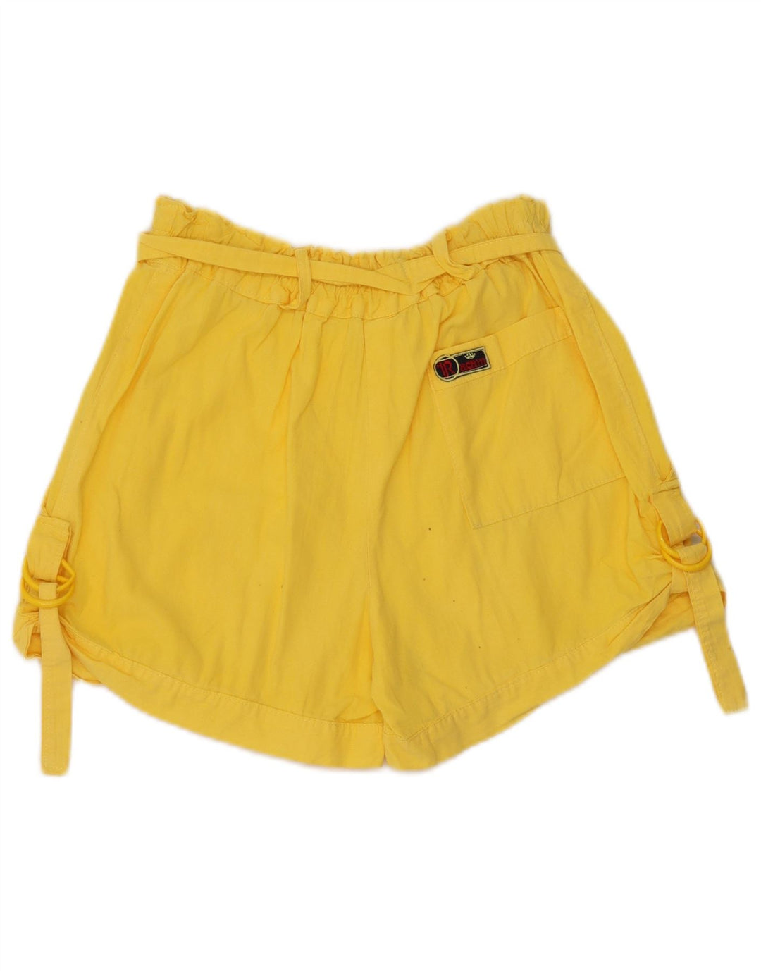 Damskie spodenki cargo w stylu vintage W28 Średni żółty
