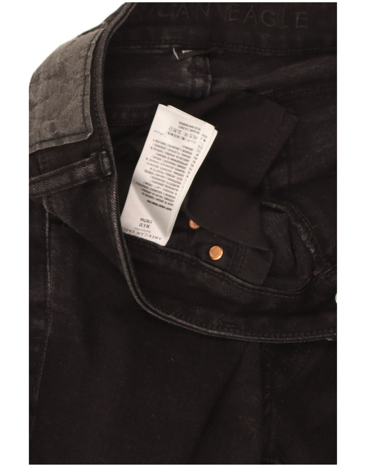 Damskie jeansy American Eagle W30 L26 Czarne bawełniane