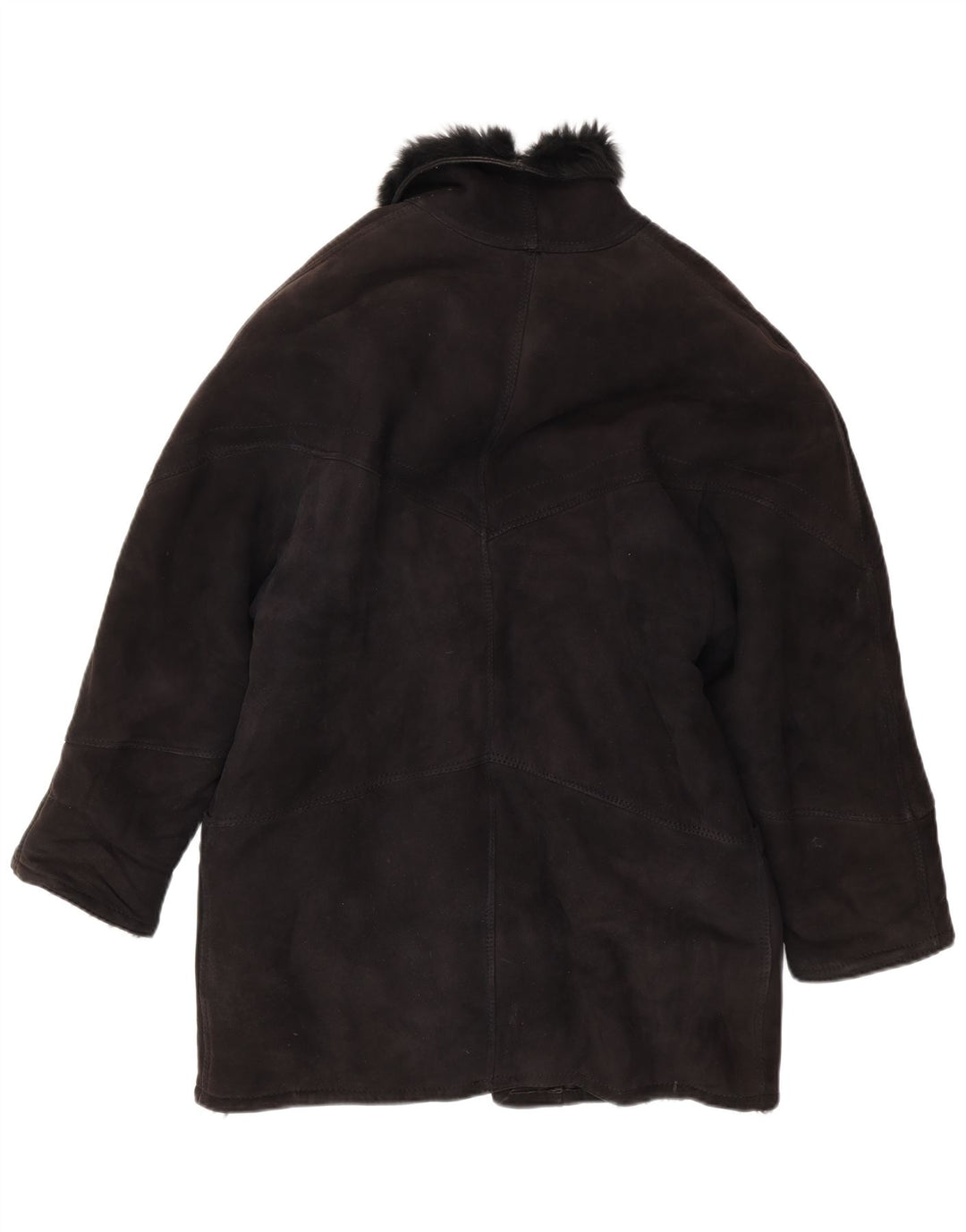 Damski płaszcz shearling VINTAGE IT 42 Średni czarny shearling