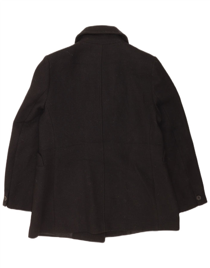 Płaszcz damski Zara Pea Coat UK 18 XL, czarna wełna