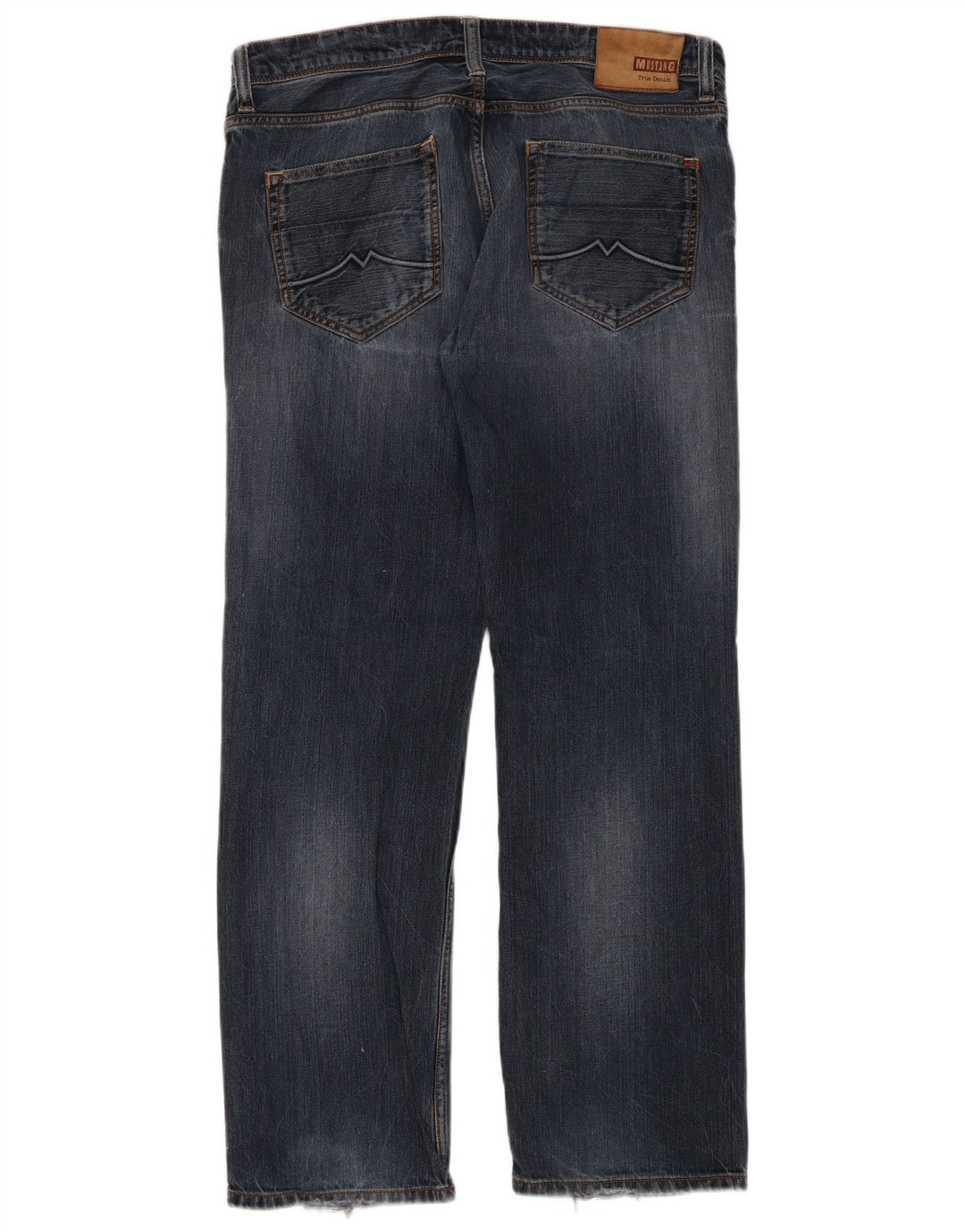 Męskie proste dżinsy Mustang W34 L32 Niebieskie bawełniane