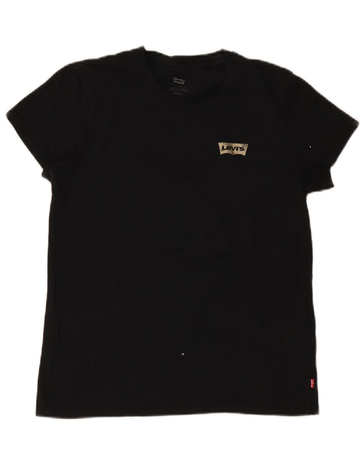 Koszulka damska Levi's Top UK 10, mała, czarna bawełniana