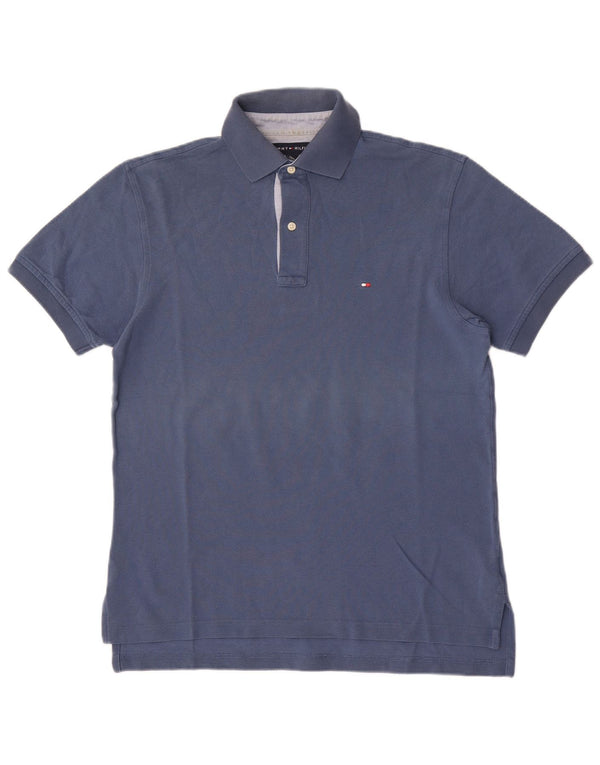 Męska koszulka polo Tommy Hilfiger, mała, granatowa, bawełniana