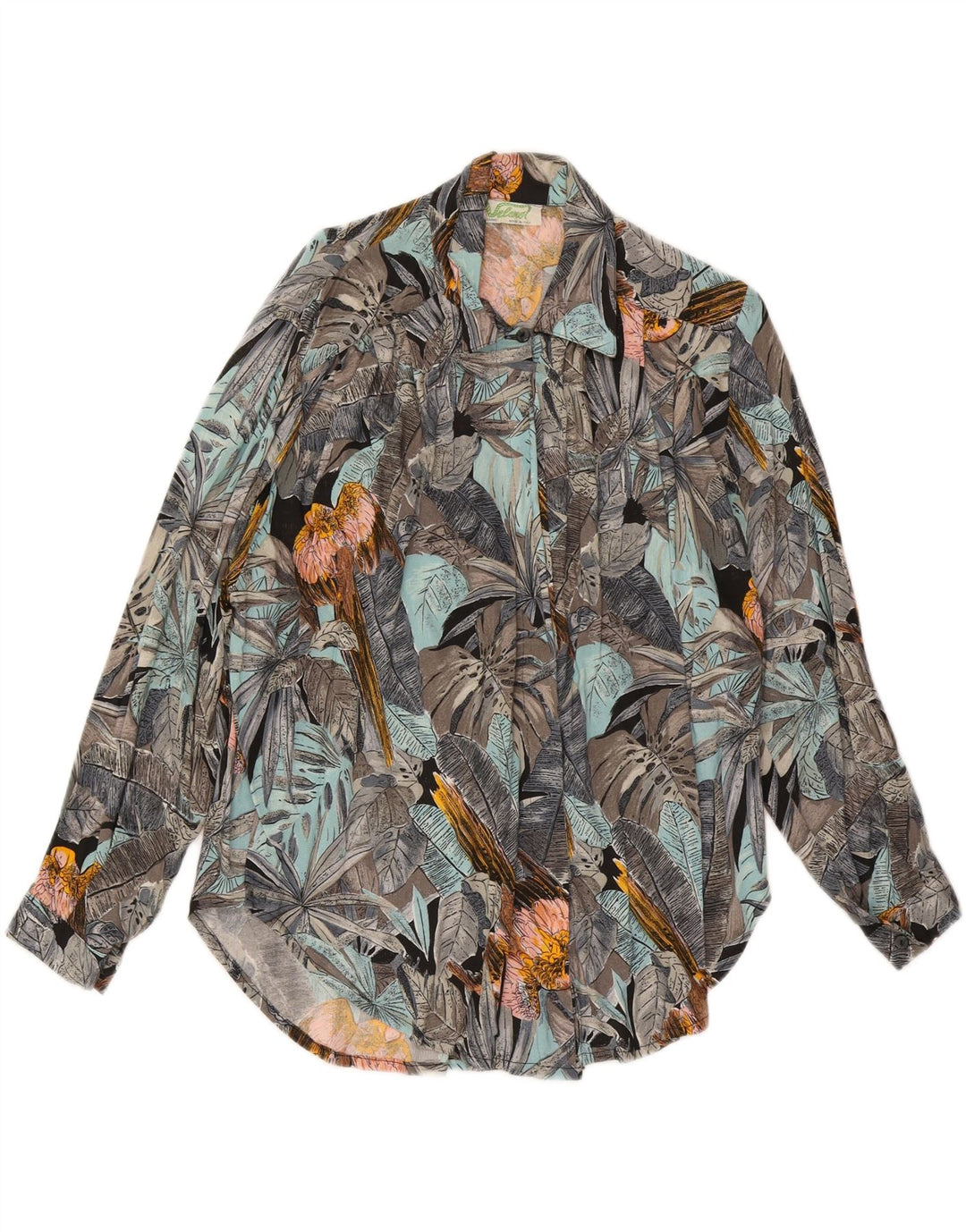 Damska bluzka koszulowa VELENO UK 20 2XL Wielokolorowa wiskoza w kwiaty