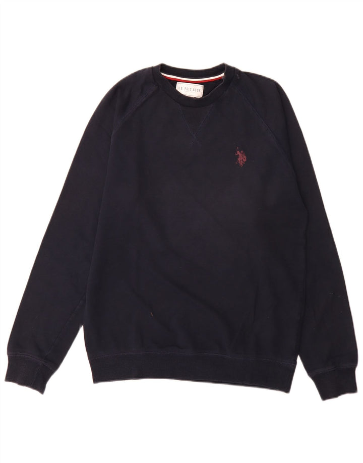 US Polo Assn. Męska bluza o regularnym kroju, średnia, granatowa, bawełniana