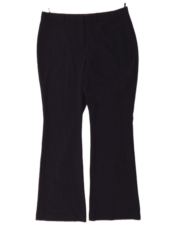 Marks & Spencer Damskie spodnie codzienne z wysokim stanem UK 16, duże W36 L32 Granatowe