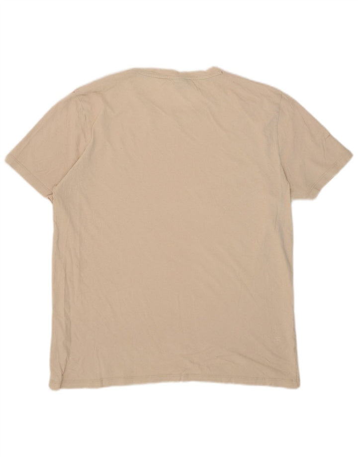 T-shirt męski Hugo Boss Top XL, beżowy, bawełniany