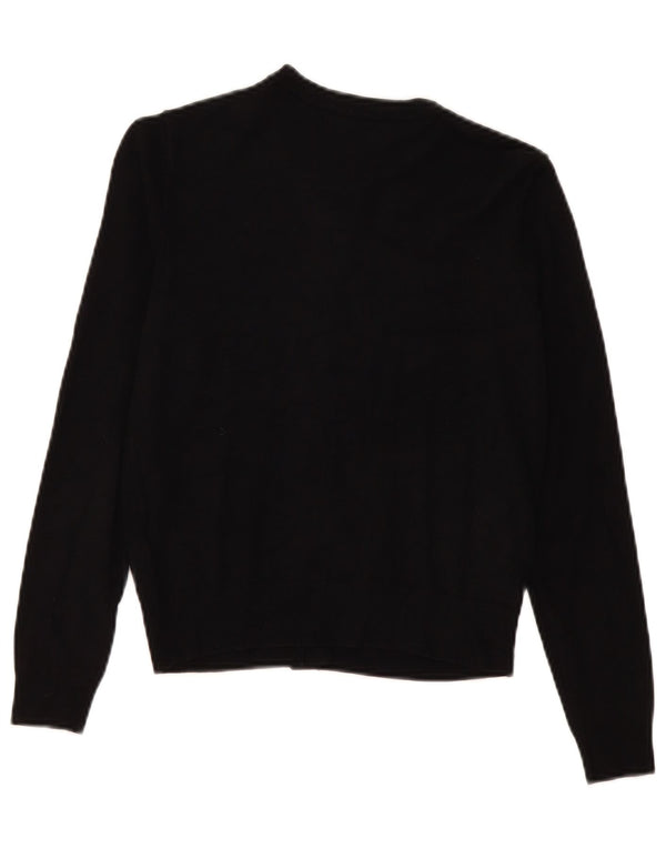 Marks & Spencer Damski sweter kardigan UK 10 Small, czarna wiskoza
