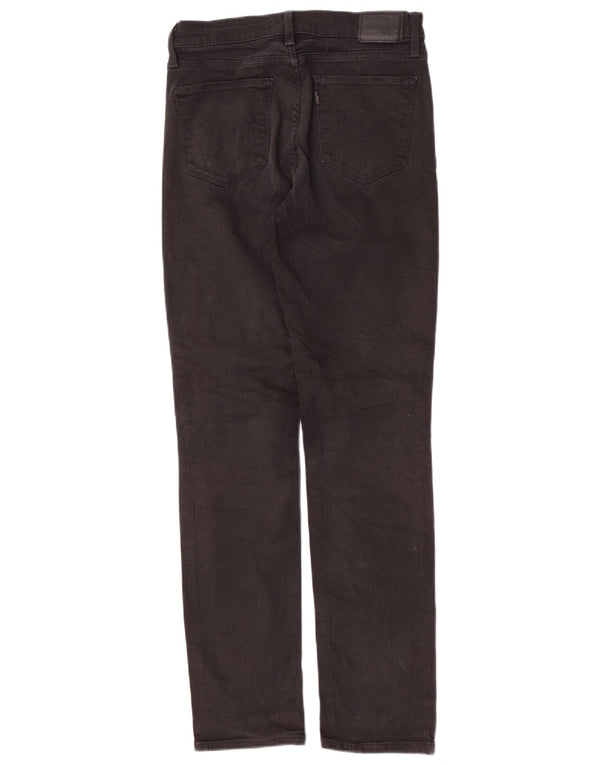 Damskie dżinsy Levi's 724 z wysokim stanem W30 L30 Czarna bawełna