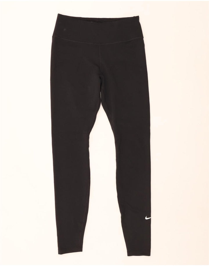 Damskie legginsy NIKE Dri Fit UK 12, średni czarny poliester