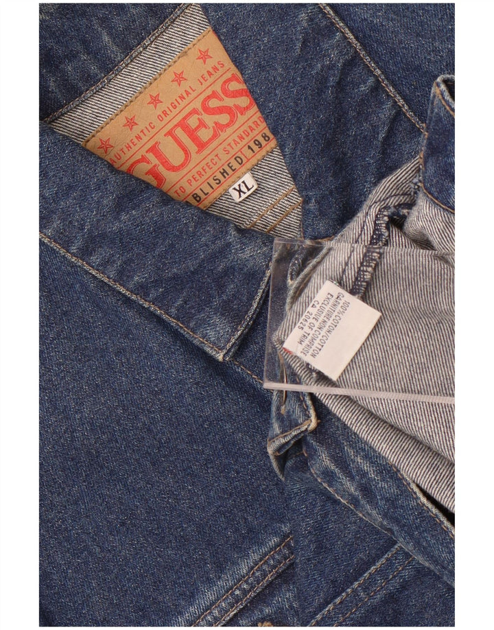 Damska kurtka jeansowa Guess UK 18 XL, niebieska, bawełniana
