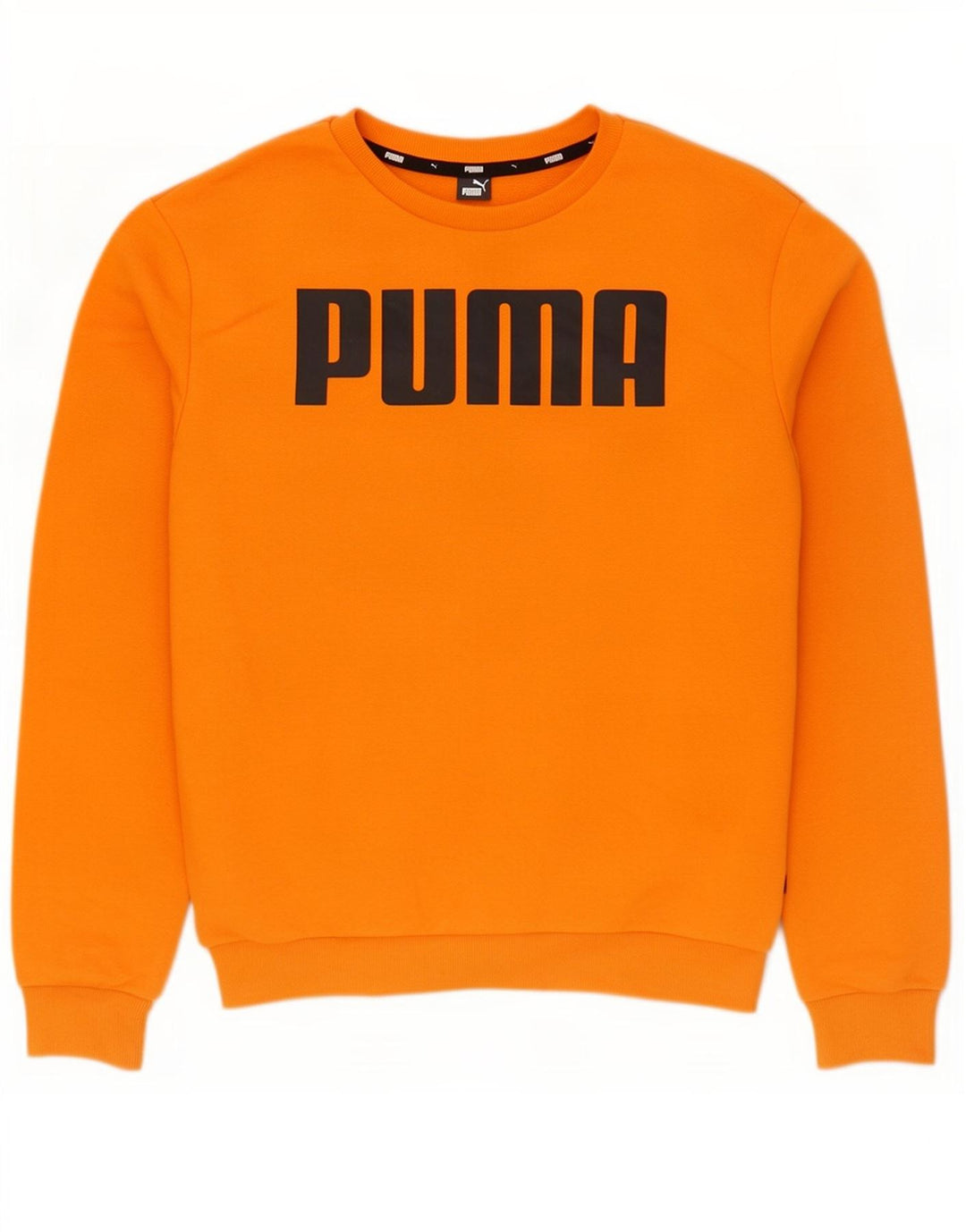 Męska bluza z grafiką Puma, średniej wielkości pomarańczowa bawełna