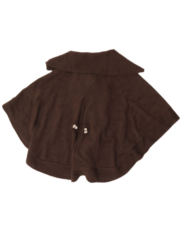 Damski sweter ponczo z bawełny Traders UK 26/28 5XL Brązowy akryl