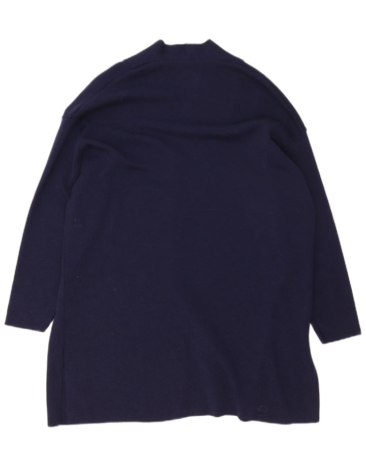 Marks & Spencer Damski sweter o przedłużonym fasonie, UK 12, średni granatowy