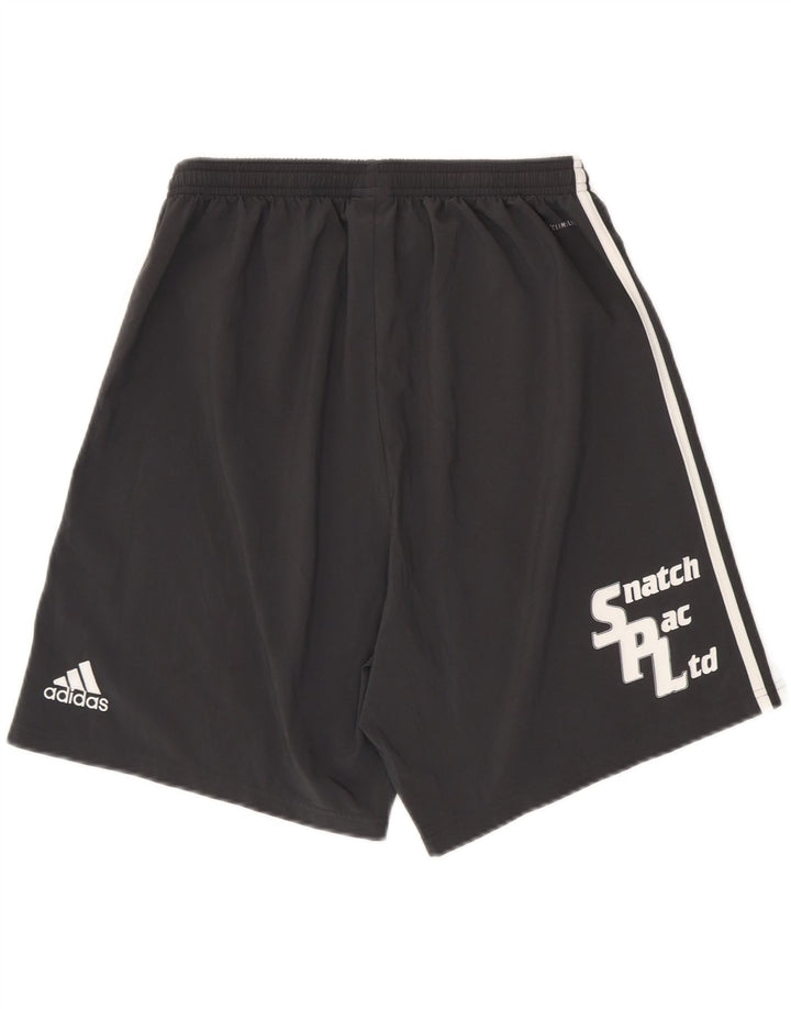 Męskie spodenki sportowe Adidas Climalite Graphic, duże, czarne, poliestrowe