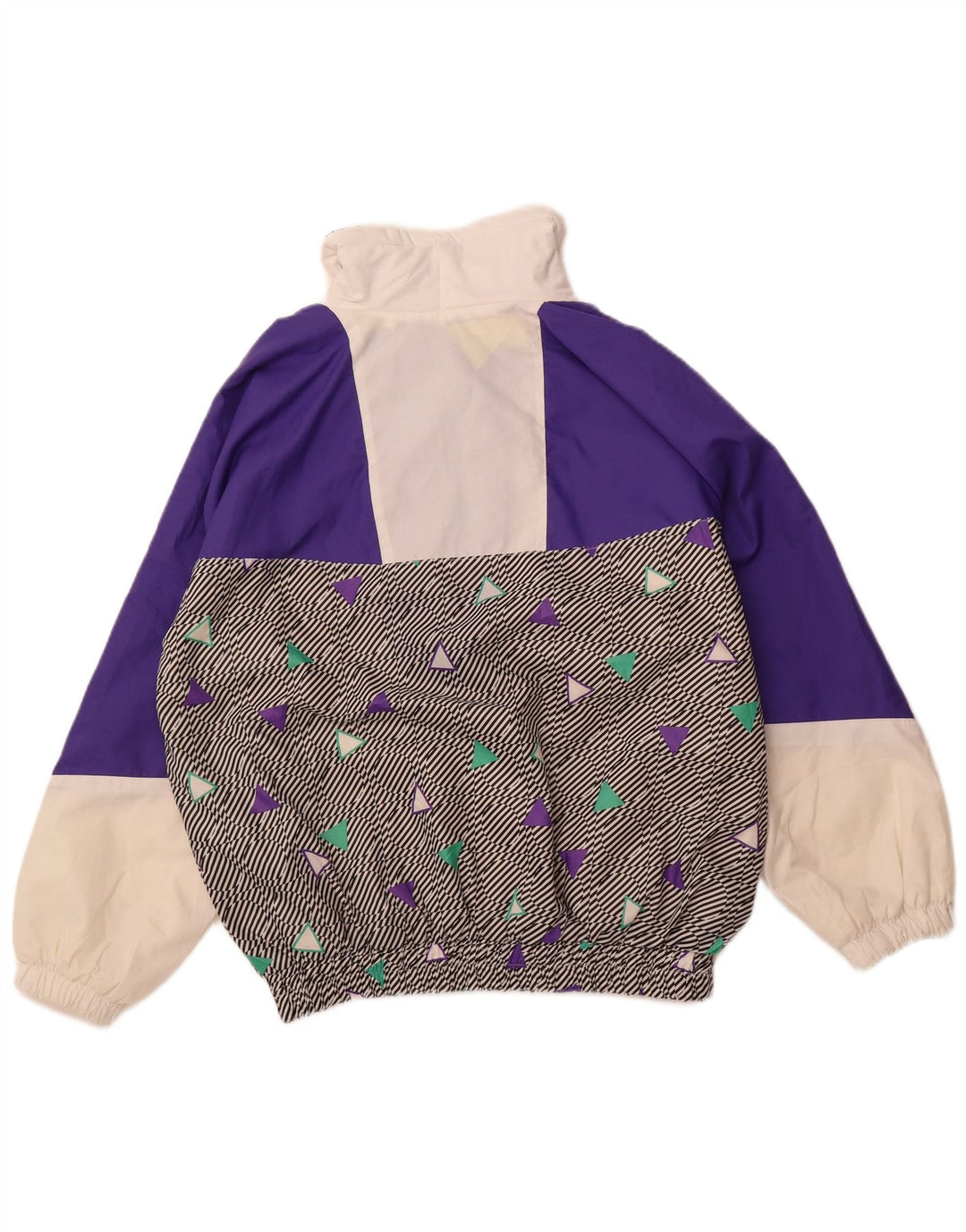 Męska kurtka narciarska RODEO z kapturem i pulowerem UK 40, duży fioletowy blok kolorów