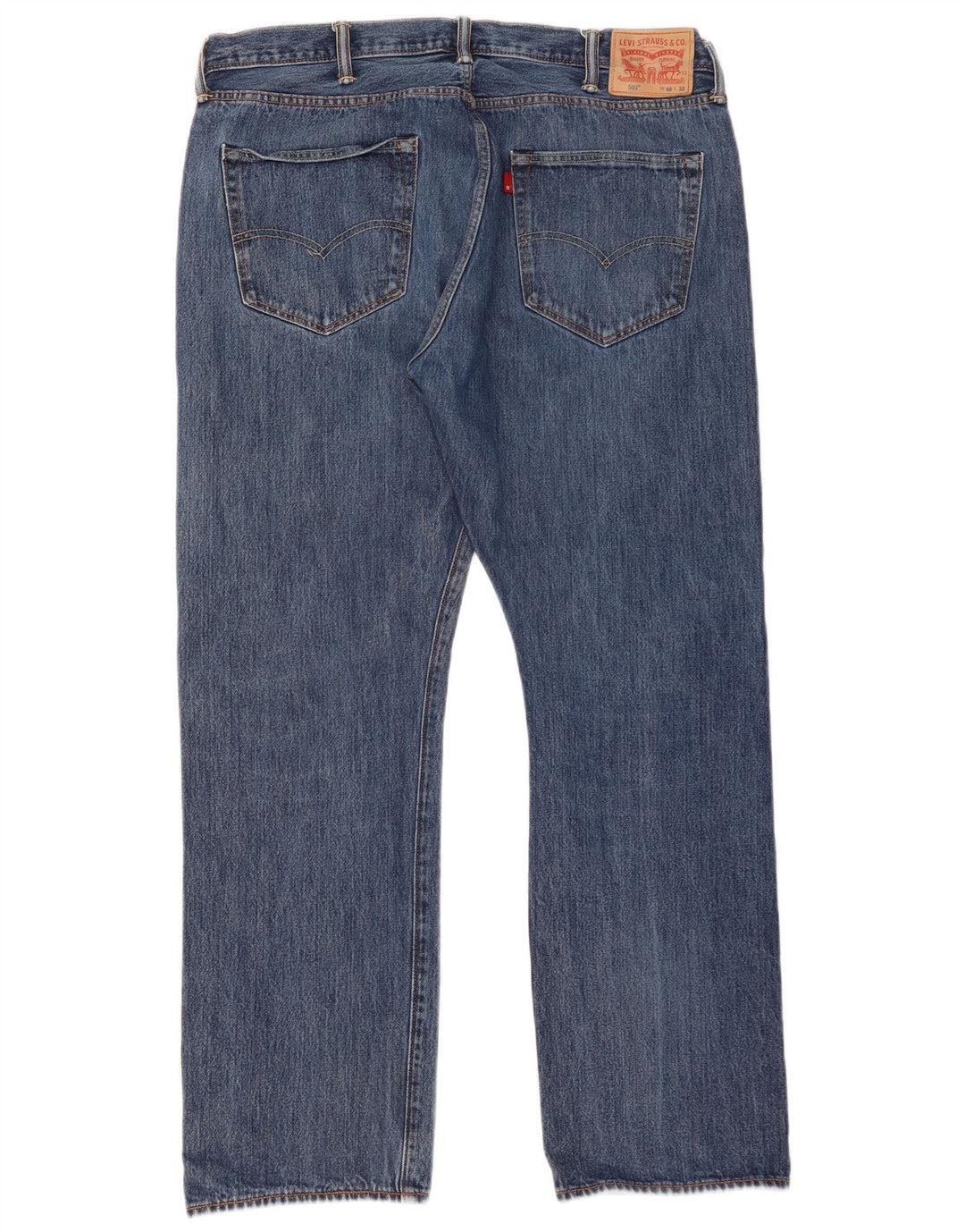 Męskie jeansy Levi's 501 Straight W40 L32 Niebieskie bawełniane