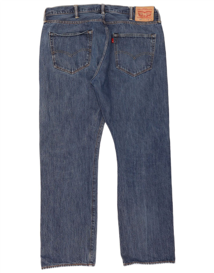Męskie jeansy Levi's 501 Straight W40 L32 Niebieskie bawełniane