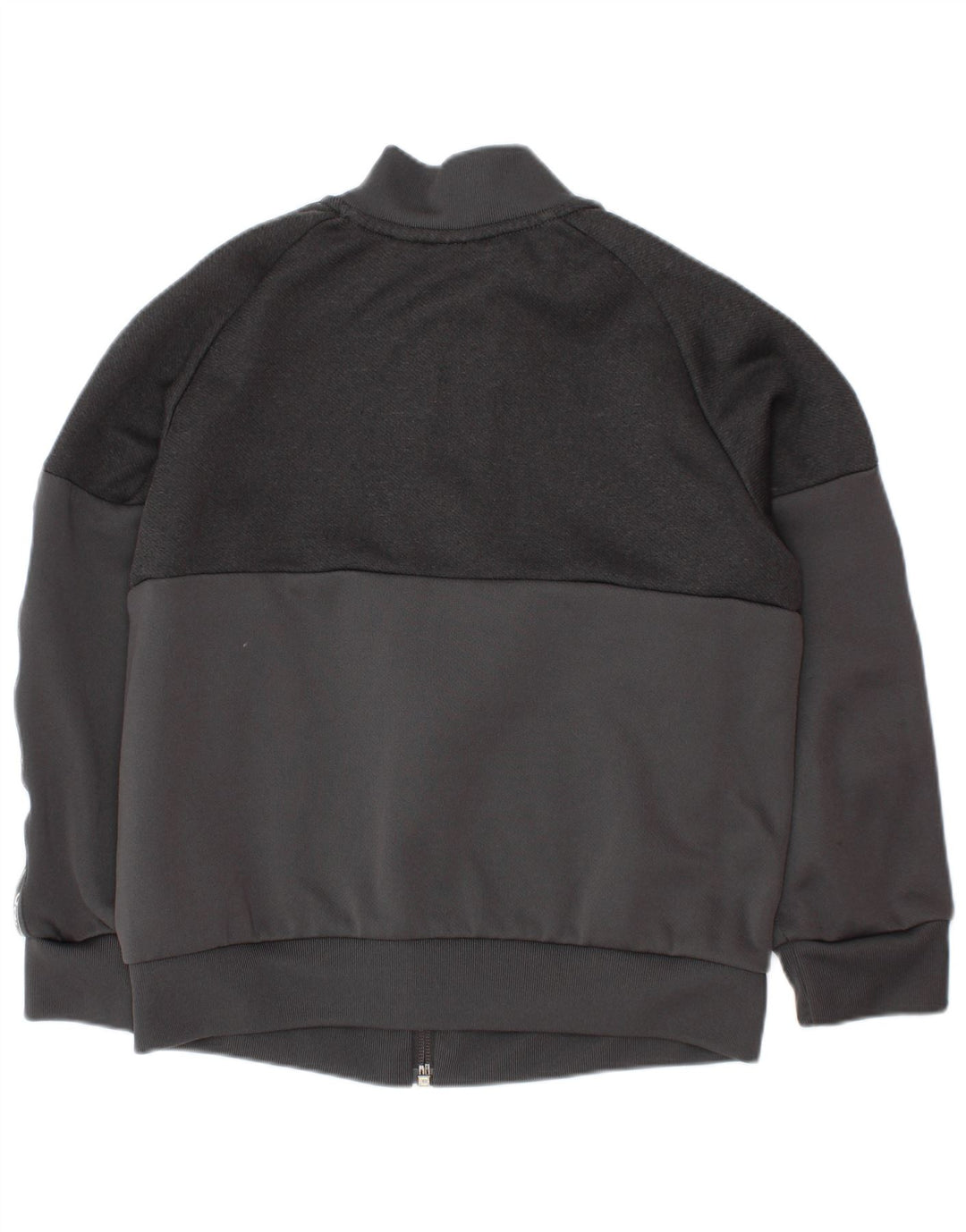 Chłopięca kurtka dresowa ADIDAS z grafiką, 6-7 lat, szary poliester