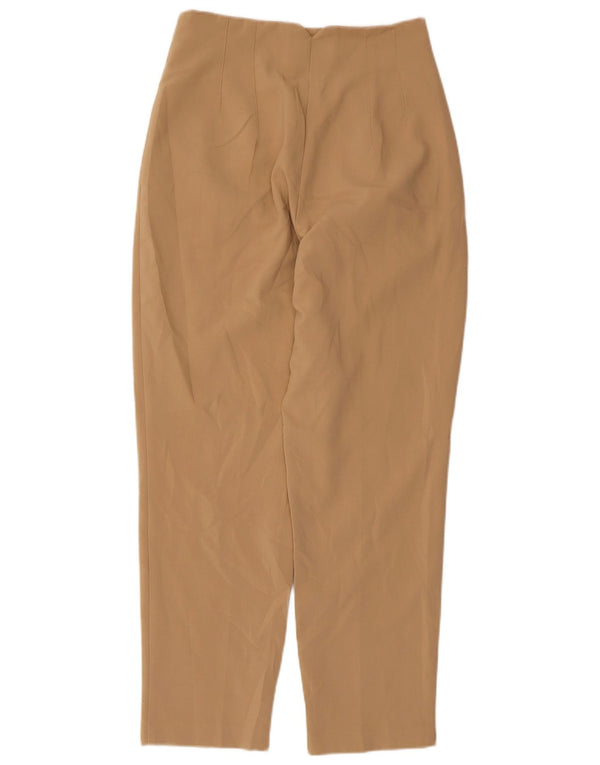 Zara Womens High Waist Tapered Casual Trousers Medium W26 L26 Beige