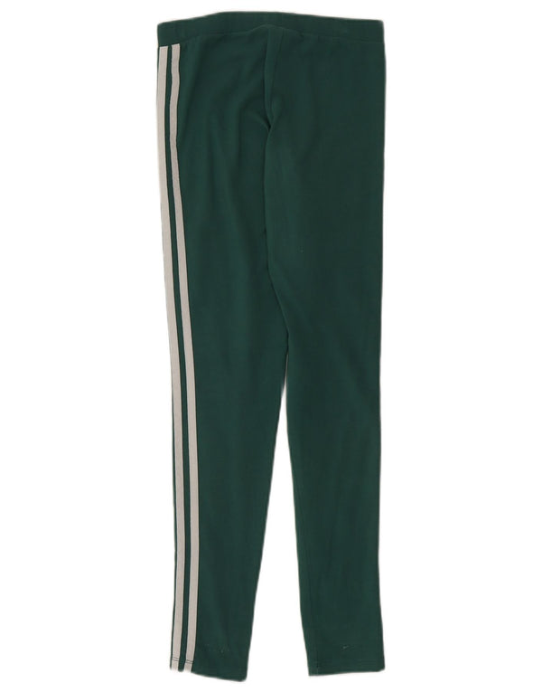 Legginsy Damskie Adidas UK 4 XS Zielone Bawełniane