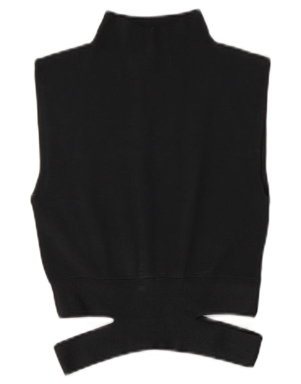 Damski, dzianinowy top bez rękawów Zara UK 10, mały, szary