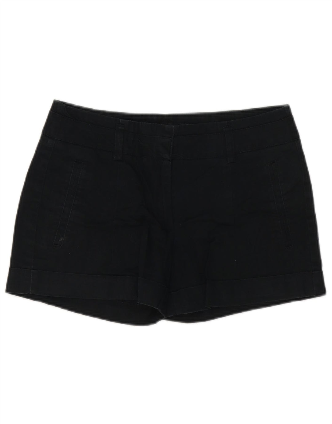 Damskie spodenki chino Zara małe W26 czarne bawełniane