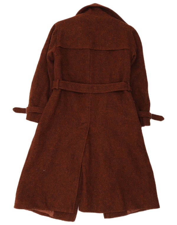 Płaszcz damski w stylu vintage UK 8 Small Brown