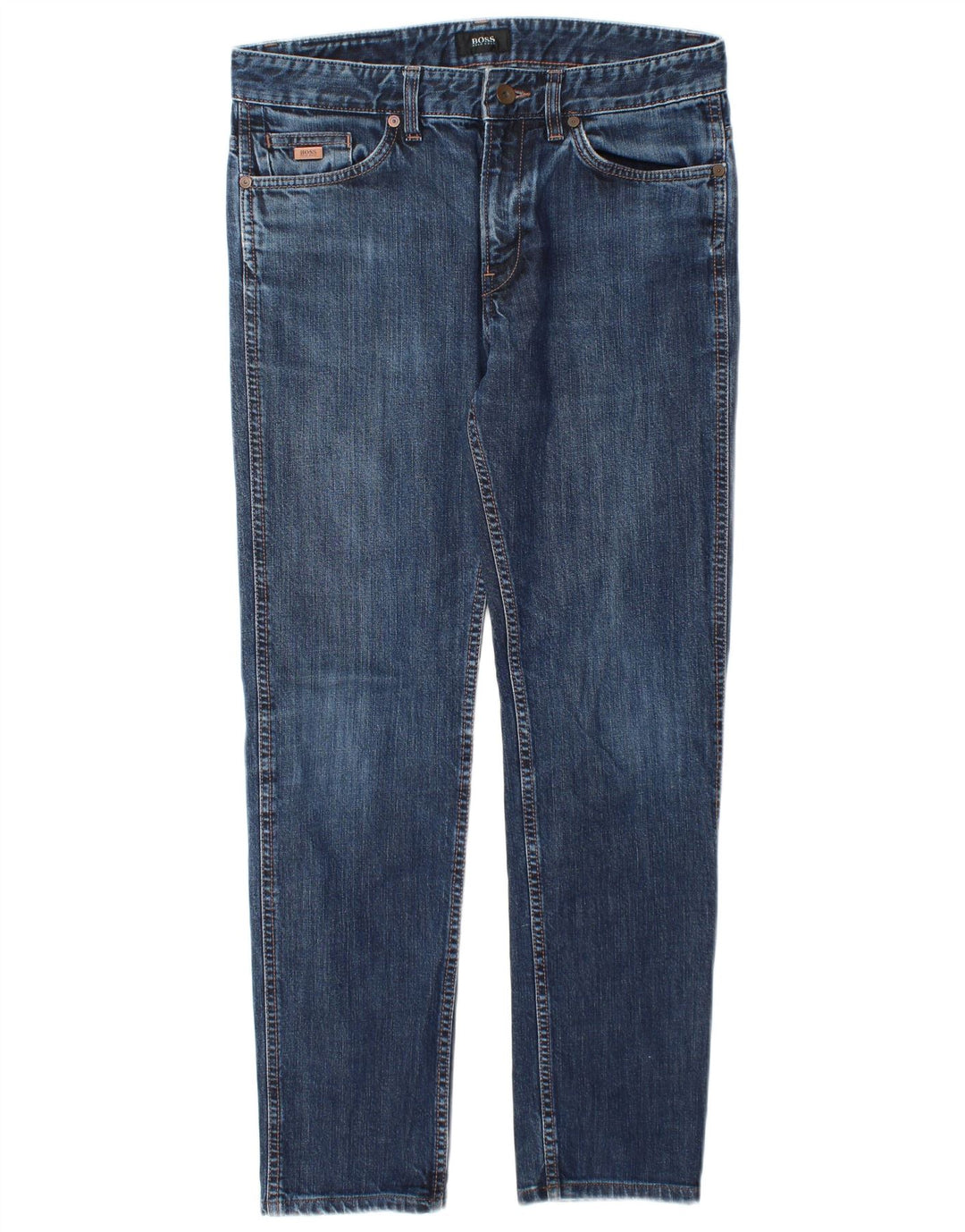Męskie jeansy Slim Hugo Boss W30 L28 Niebieskie bawełniane