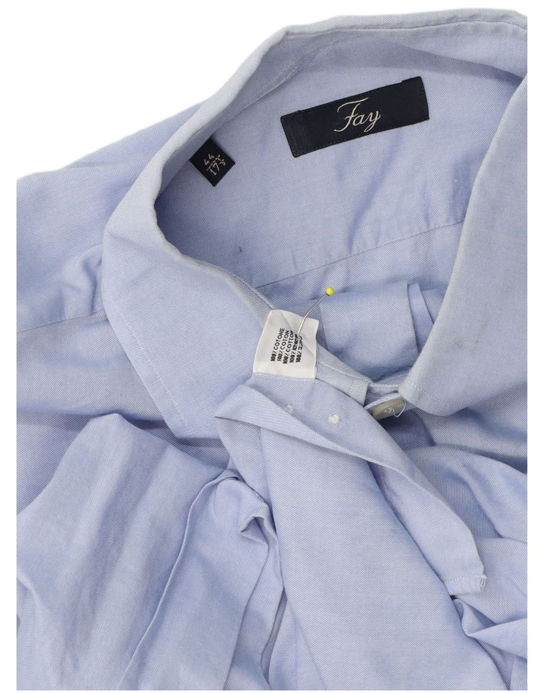 Koszula męska Fay, rozmiar 44 17 1/2 XL, niebieska bawełniana