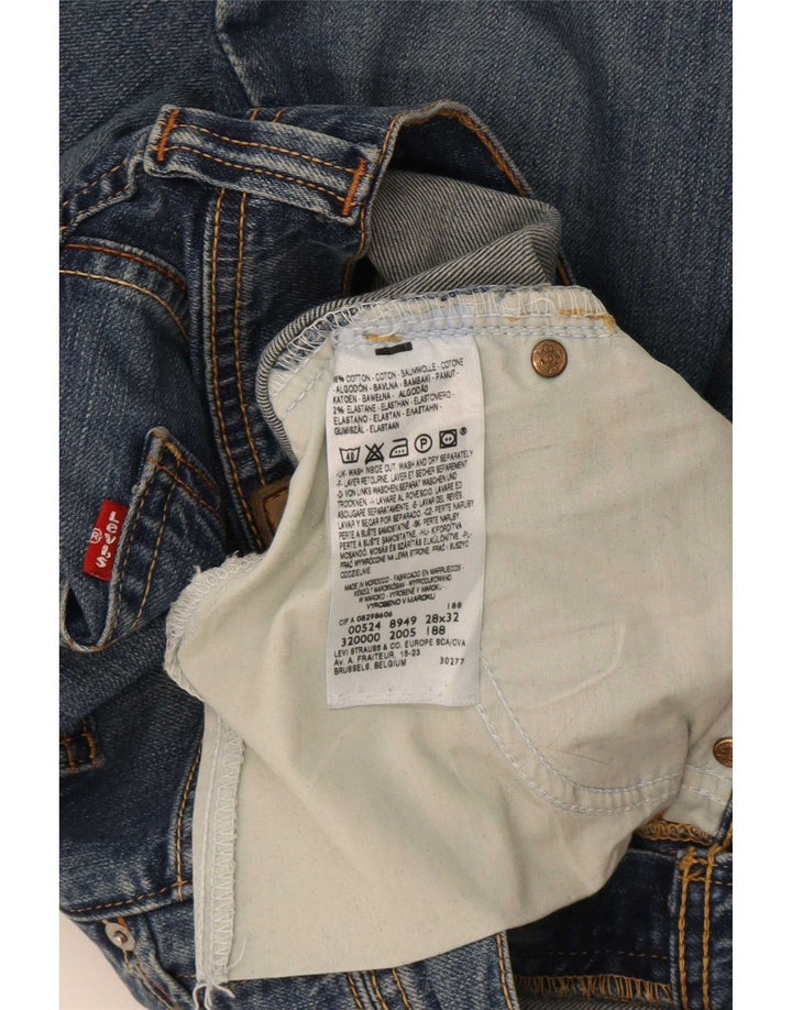 Damskie proste dżinsy Levi's W28 L32 Niebieskie bawełniane