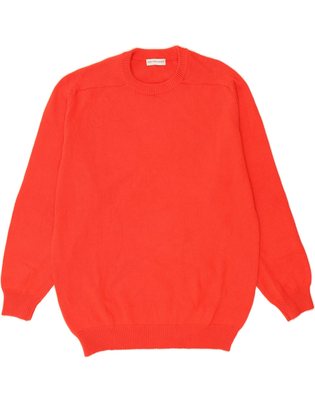 VINTAGE Mens Crew Neck Jumper Sweater Medium Red Cotton Vintage Vintage and Second-Hand Vintage from Messina Hembry 