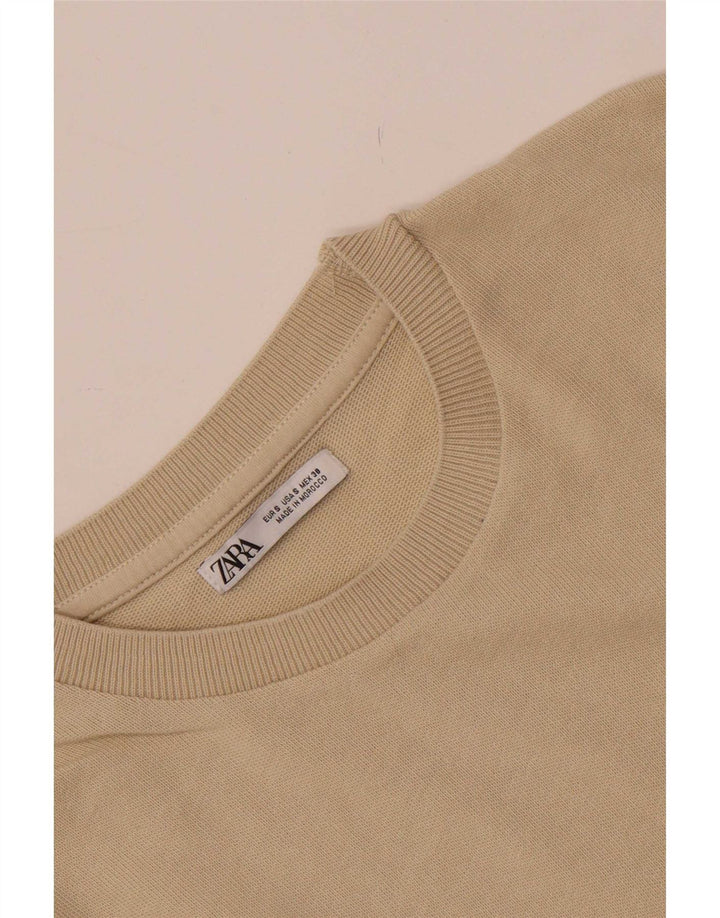 T-shirt męski Zara Top, mały, beżowy