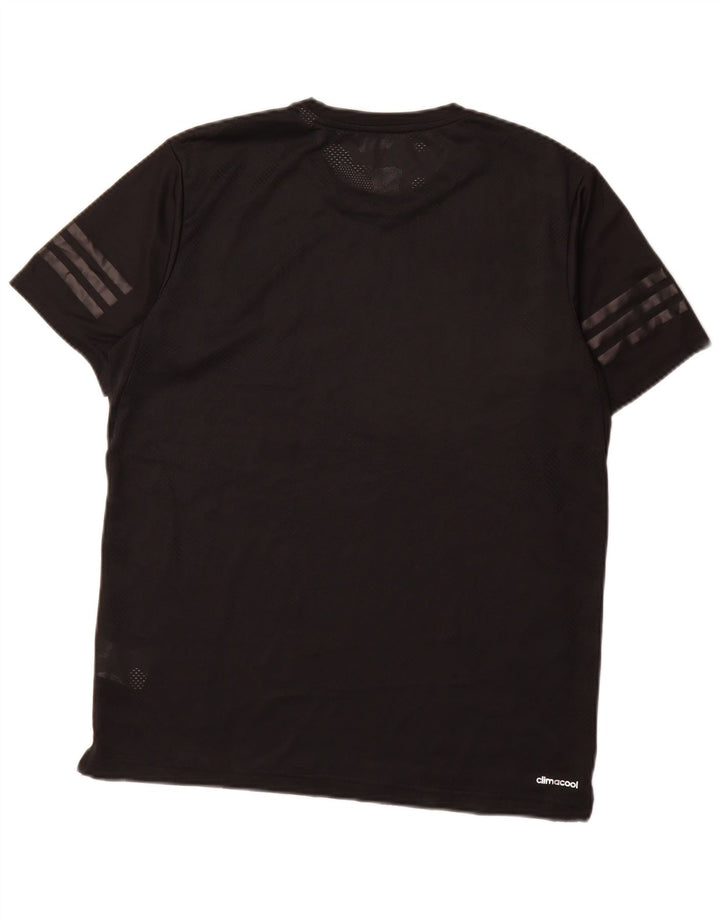 Adidas Męski T-shirt Climacool Top Duży Czarny Poliester