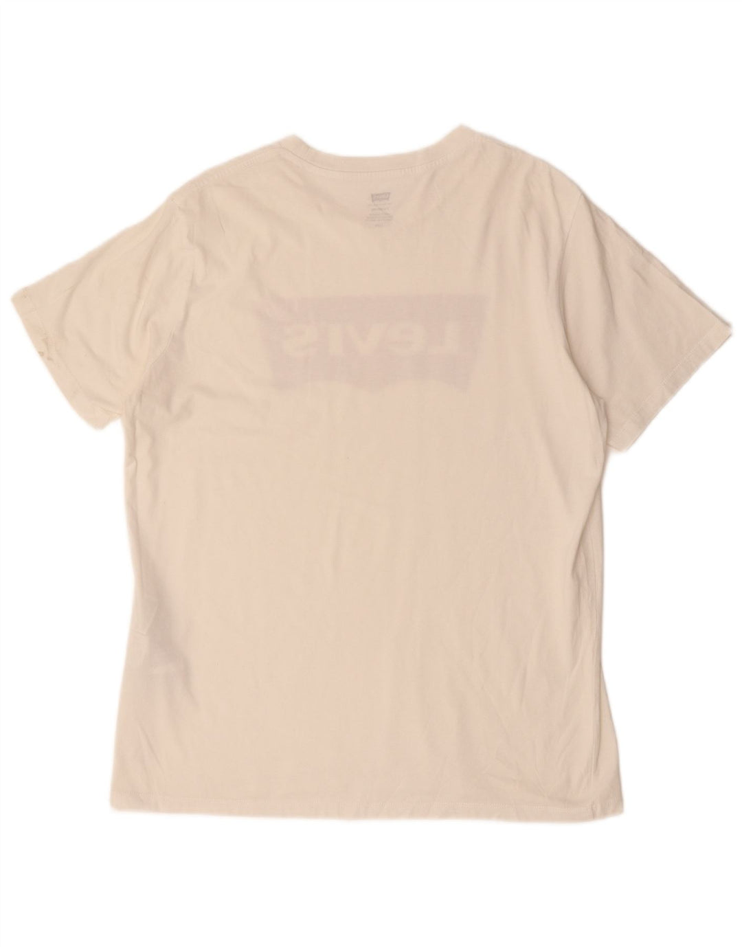 Męski T-shirt z grafiką Levi's o standardowym kroju, duży, biały, bawełniany