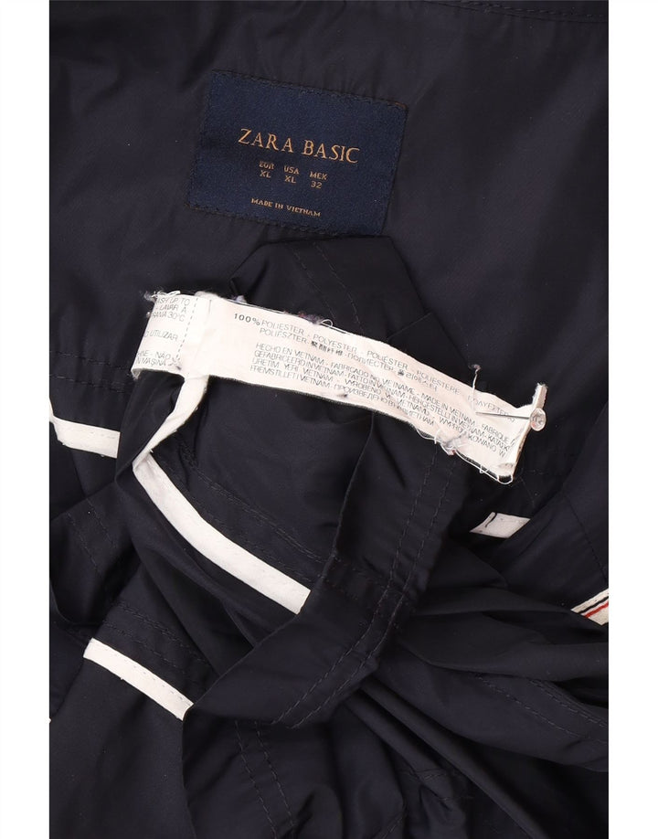 Damska kurtka użytkowa z kapturem Zara UK 18 XL Granatowy poliester