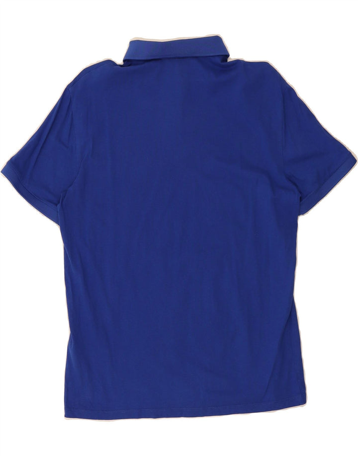 ARMANI EXCHANGE Mens Polo Shirt Medium Blue Cotton Vintage Armani Exchange and Second-Hand Armani Exchange from Messina Hembry 