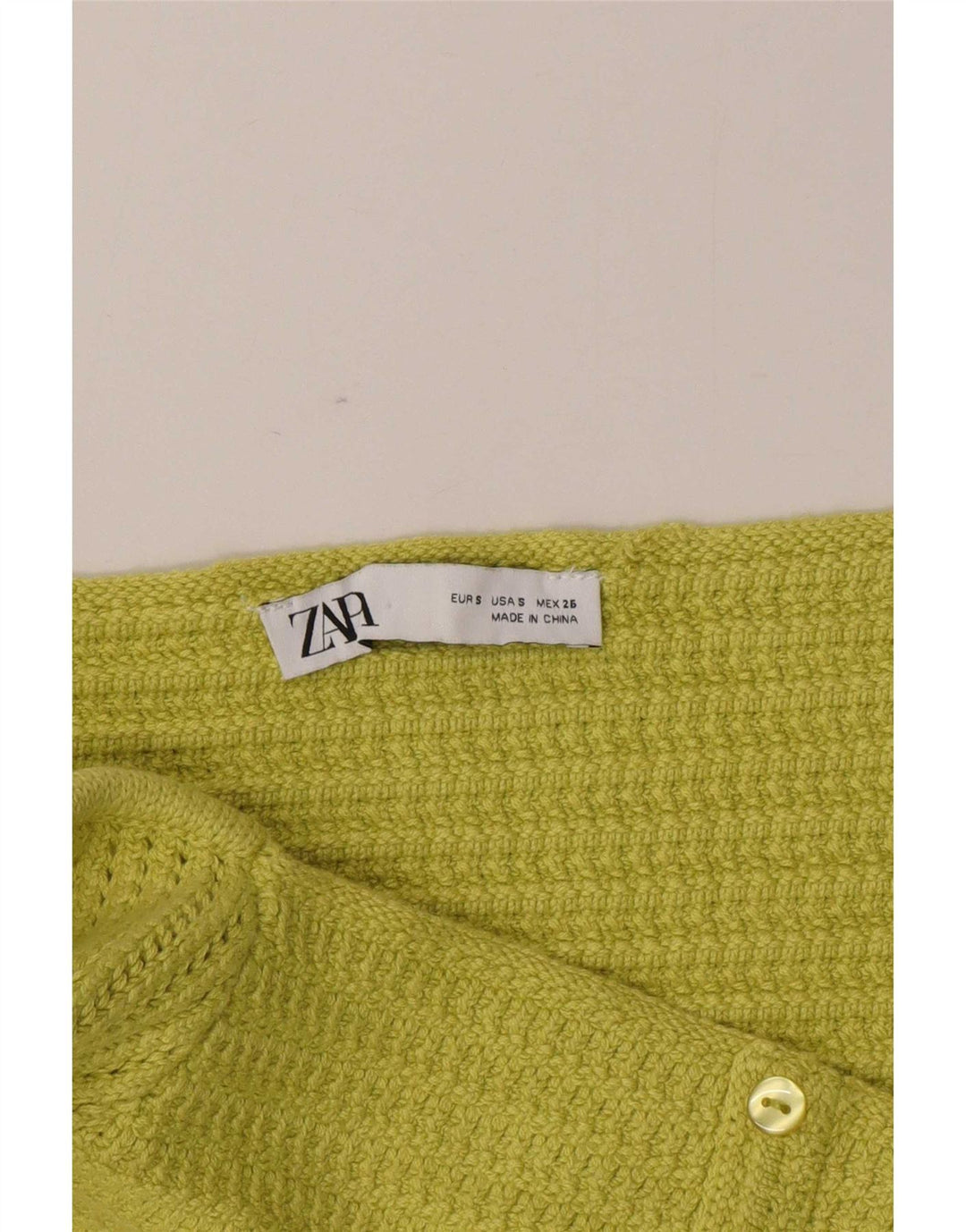 Damski dzianinowy krótki top Zara UK 8 Small Green