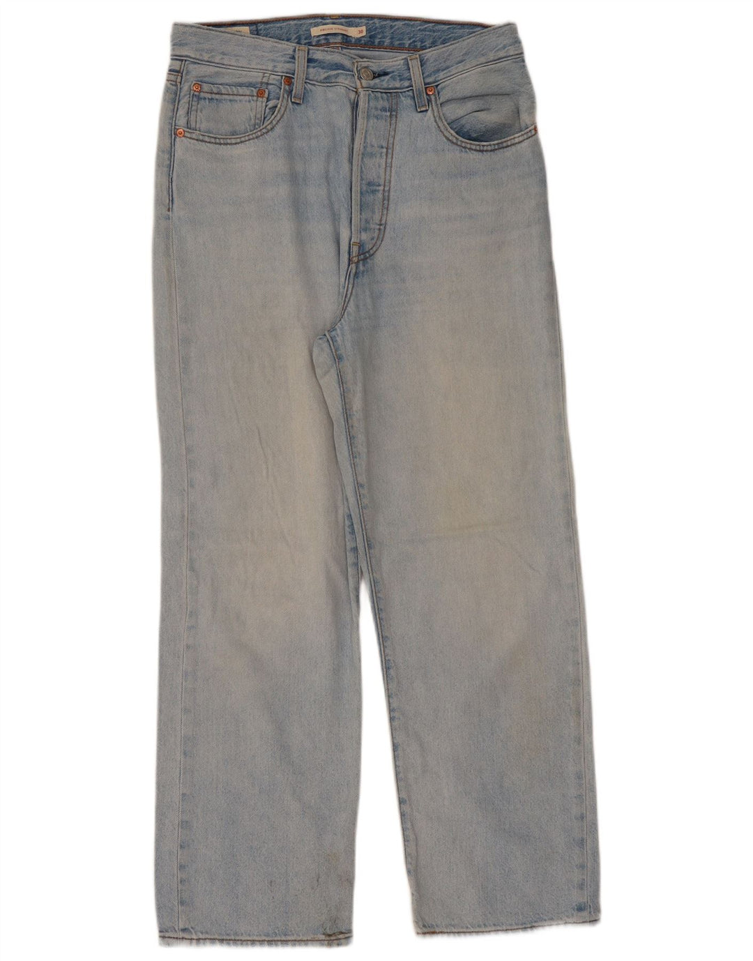 Damskie jeansy Levi's Ribcage Straight W30 L29 Niebieskie bawełniane