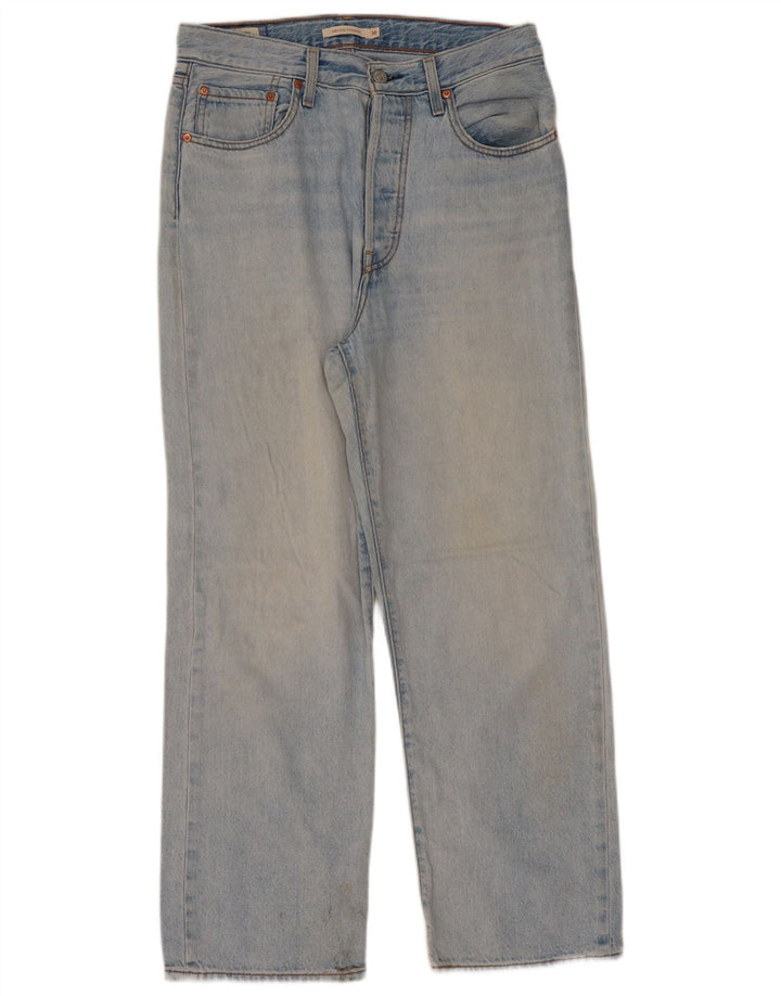 Damskie jeansy Levi's Ribcage Straight W30 L29 Niebieskie bawełniane