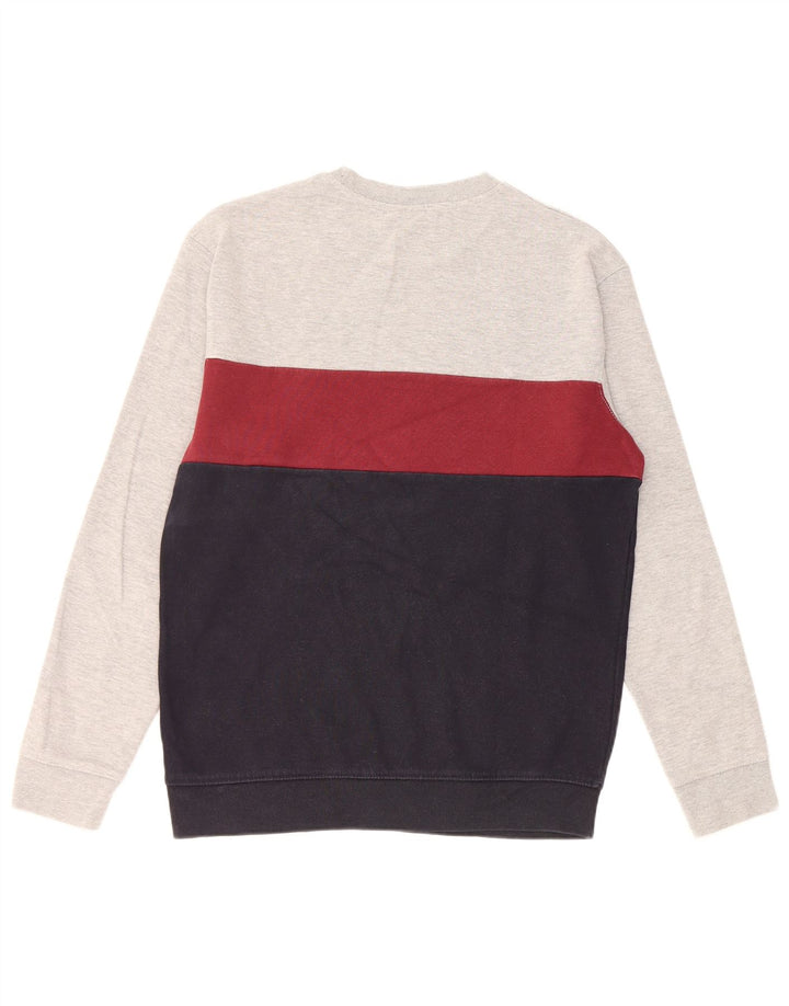 Męski sweter Zara, średnioszary, z blokami kolorów