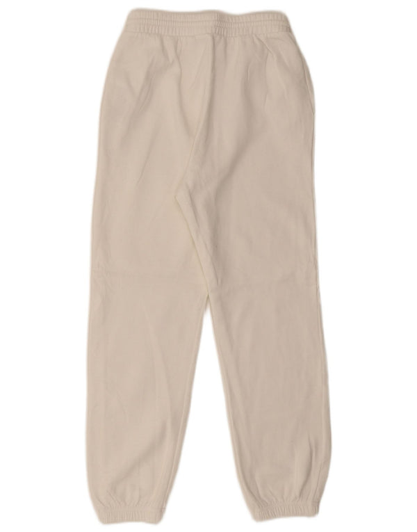 Damskie spodnie dresowe Zara Joggers UK 10 Small White Cotton
