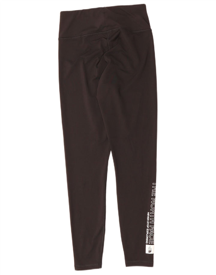 Damskie legginsy graficzne THE NORTH FACE UK 8, małe, czarne, poliestrowe