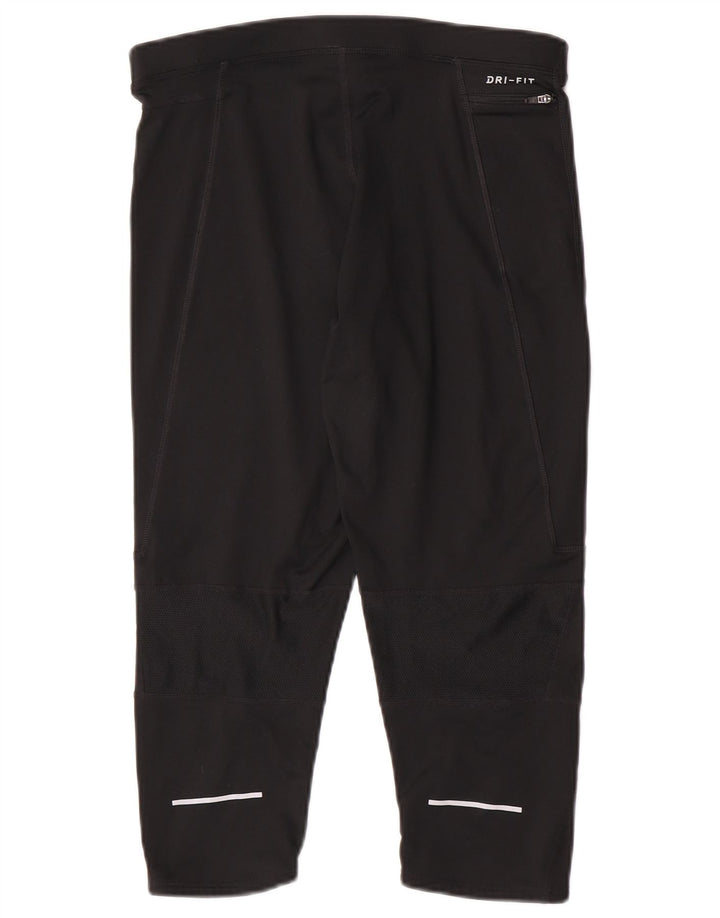 Męskie legginsy Nike Dri Fit Capri XL, czarne, poliestrowe