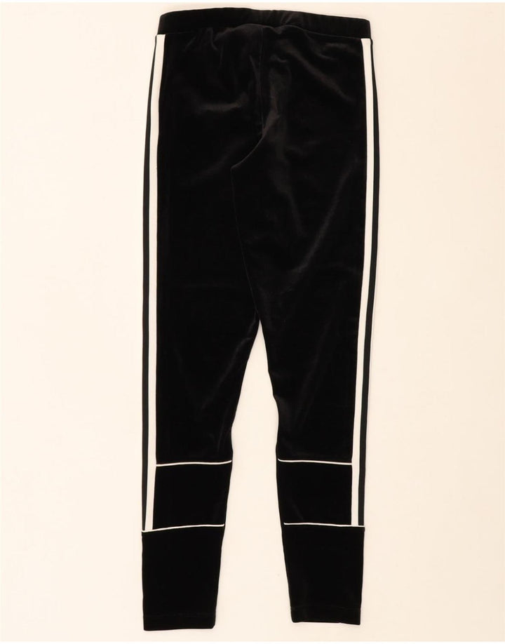 ADIDAS Womens Leggings UK 10 Small Black Polyester Vintage Adidas and Second-Hand Adidas from Messina Hembry 