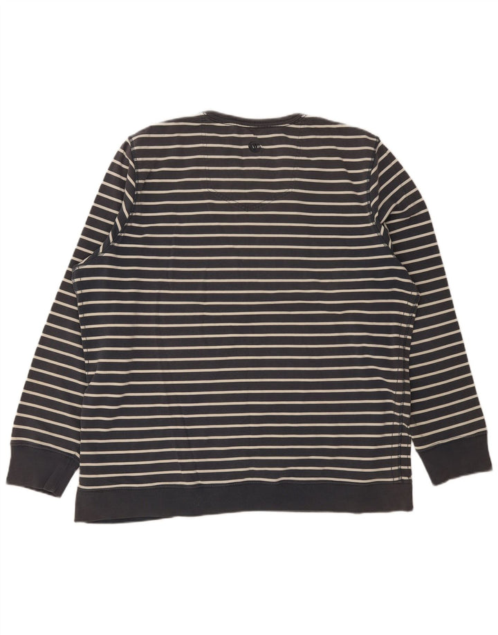 Męski sweter Fat Face 2XL Szary, bawełniany w paski